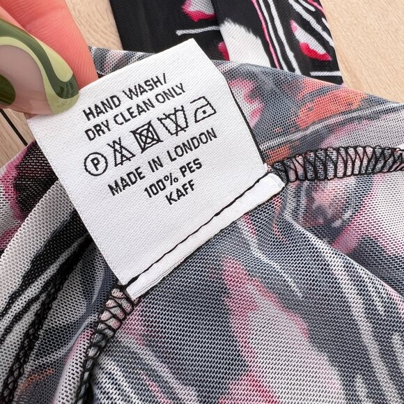 NWT Halden The Athena Luxury Stretch Mesh Butterfly Maxi Dress OS/M Goddesscore - Picture 9 of 16